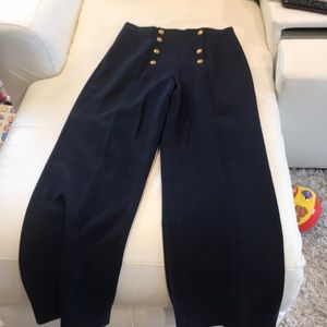 Light weight lined wool slacks. Full leg